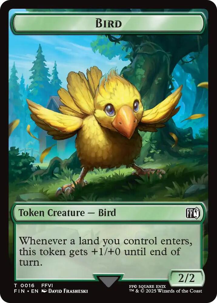 Hero (0007) // Bird (0016) Double-Sided Token (Back)