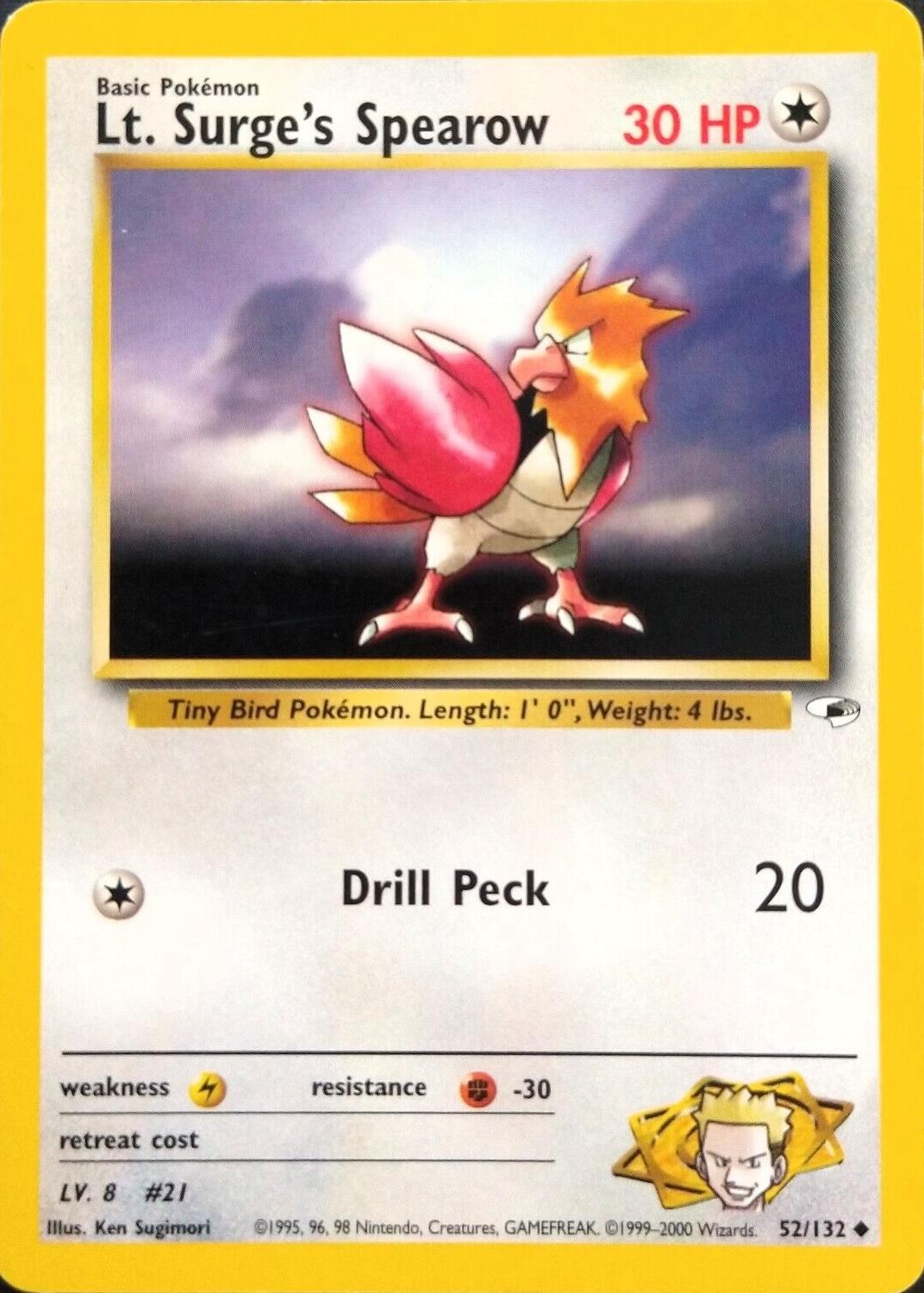 Lt. Surge's Spearow (52)